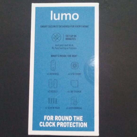 LUMO:  SMART WIRELESS VIDEO DOORBELL, Round The Clock Protection Smart Security - Picture 6 of 7